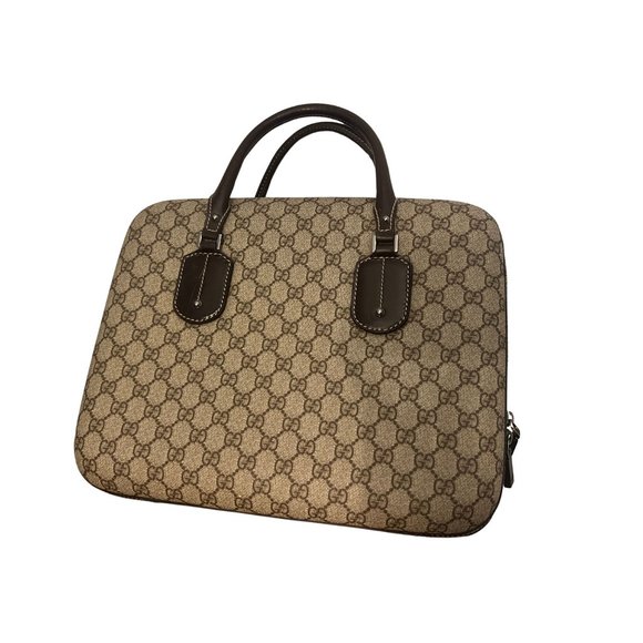 Gucci Interlocking G Laptop Bag GG Coated Canvas - Picture 2 of 11